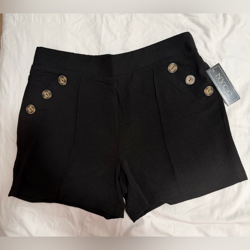 NWT New York & Company Women's Black High Waist Shorts SIZE M, L